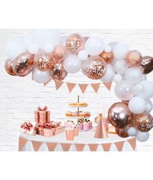 Ballon dekorationssæt, rose gold