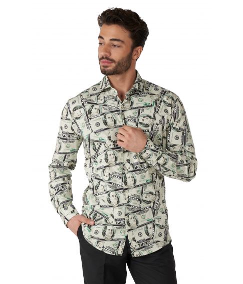 Flot skjorte fra OppoSuits fyldt med dejlige dollarsedler.