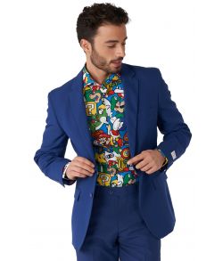 Flot skjorte fra OppoSuits med sjove Super Mario motiver.