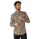 Smart skjorte fra OppoSuits med flot jaguar mønster. 