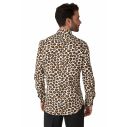 Smart skjorte fra OppoSuits med flot jaguar mønster. 