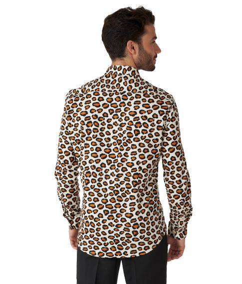 Smart skjorte fra OppoSuits med flot jaguar mønster. 