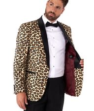 Flot smoking med leopard mønster fra OppoSuits.