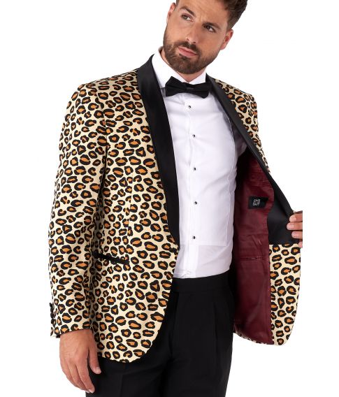 Flot smoking med leopard mønster fra OppoSuits.