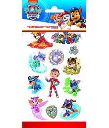 Paw Patrol tatoveringsark med 12 motiver