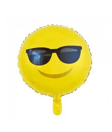 Emoji folieballon med solbriller