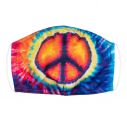 Mundbind med Hippie tie dye motiv