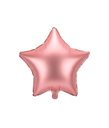 Stjerne folieballon i mat rose gold