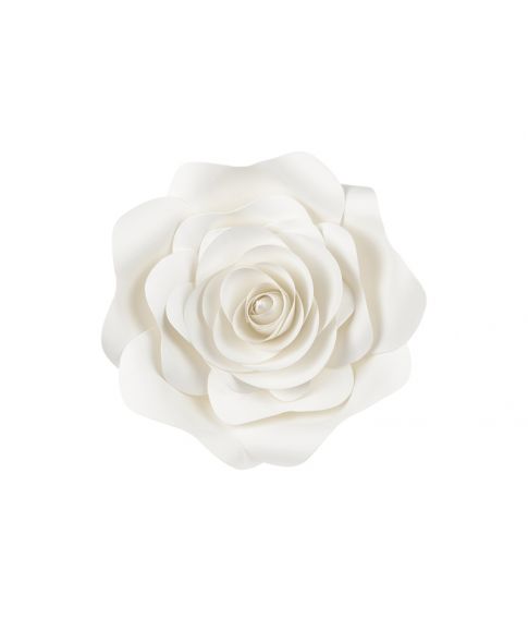 Blomster dekoration Lys creme 5 dele