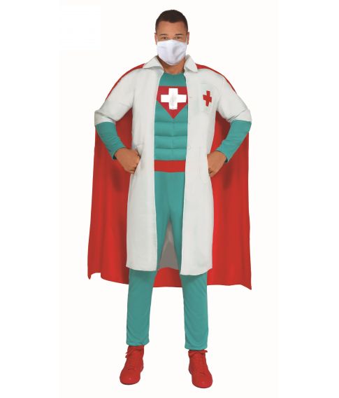 Sejt Doktor superhelt kostume til voksen.