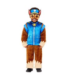 Flot Paw Patrol Chase kostume i størrelse 3 - 6 år.