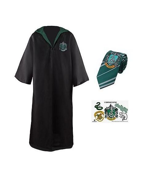 Slytherin kappe med slips L