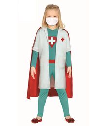 Sjovt Super Doktor heltinde kostume til piger. 