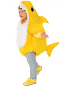 Sjovt Baby Shark kostume til små børn.