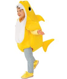 Sjovt Baby Shark kostume til små børn.