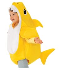 Sjovt Baby Shark kostume til små børn.