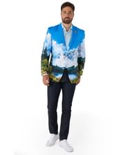 OppoSuit Bob Ross blazer.