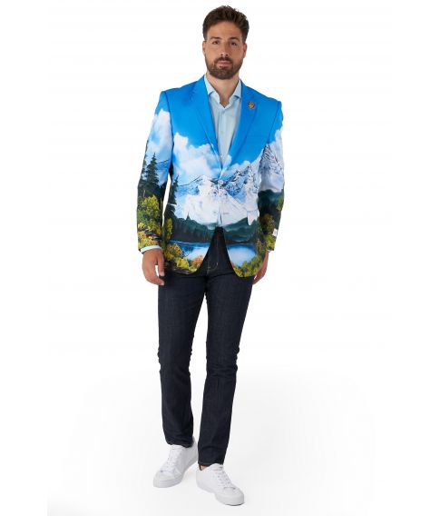 OppoSuit Bob Ross blazer.