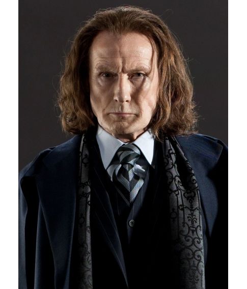 Rufus Scrimgeour tryllestav i æske med navneskilt.