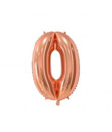 Folieballon 0 Rose Gold 66 cm.