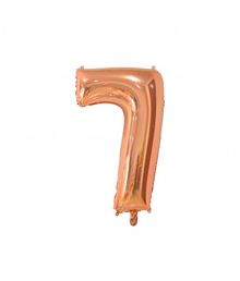 Folieballon 7 Rose Gold 66 cm.