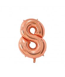 Folieballon 8 Rose Gold 66 cm.