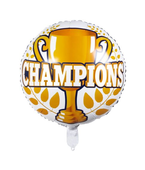 Champions folieballon på 45 cm