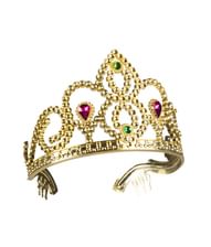 Flot prinsesse tiara i guld. 6 stk. assorteret.