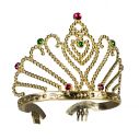 Flot prinsesse tiara i guld. 6 stk. assorteret.