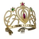 Flot prinsesse tiara i guld. 6 stk. assorteret.