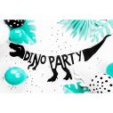 Sød Dino Party bogstavsguirlande i sort karton