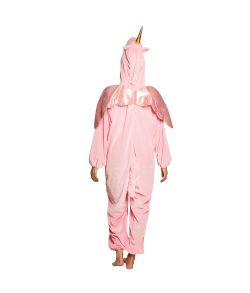 Blødt pink enhjørning kostume med jumpsuit