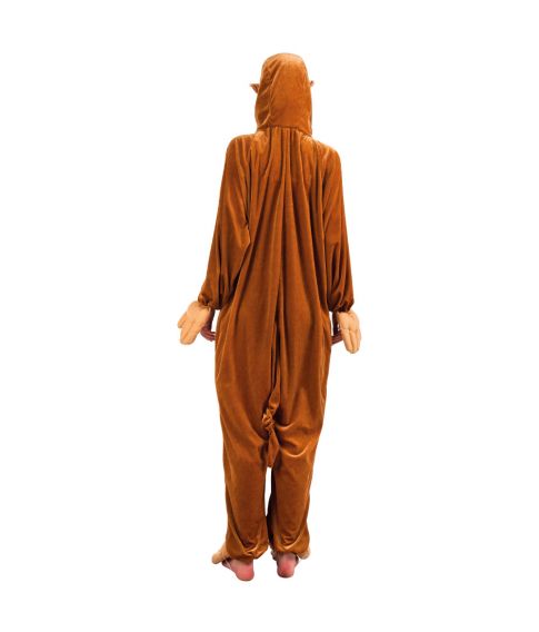 Blødt plyds abe jumpsuit