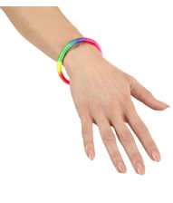 Regnbuefarvet neon armbånd