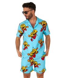 OppoSuits sommersæt med Pac-Man skjorte og shorts