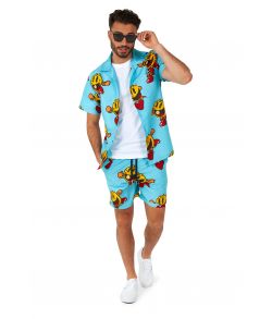 OppoSuits sommersæt med Pac-Man skjorte og shorts