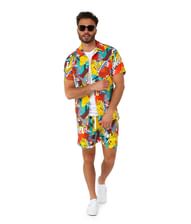 Smart sommersæt fra OppoSuits med skjorte og shorts med Pokemon Pikachu motiv. 