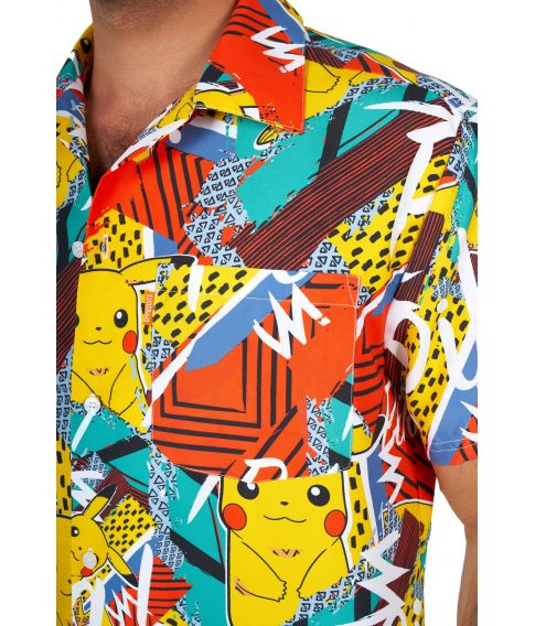 Smart sommersæt fra OppoSuits med skjorte og shorts med Pokemon Pikachu motiv. 