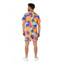 Smart sommersæt fra OppoSuits med skjorte og shorts med palme motiv. 