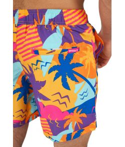 Smart sommersæt fra OppoSuits med skjorte og shorts med palme motiv. 