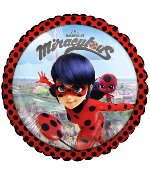 Folieballon Miraculous ladybug 43 cm.