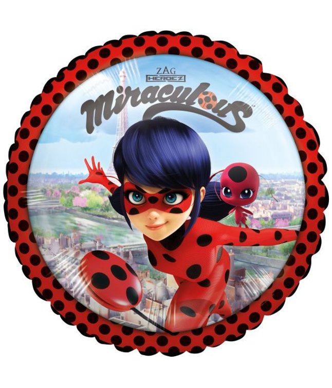 Folieballon Miraculous ladybug 43 cm.