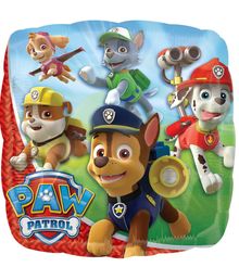 Firkantet folieballon med Paw Patrol