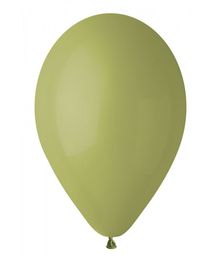 Flot olivengrøn ballon i latex. 