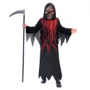 Uhyggeligt Dark Shadow Reaper kostume til drenge.