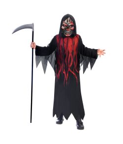 Uhyggeligt Dark Shadow Reaper kostume til drenge.