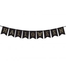 Halloween bogstavbanner.