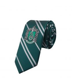 Flot Slytherin slips til børn med vævet emblem.