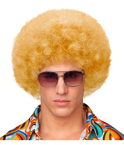 Blond afroparyk.