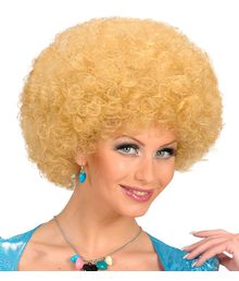 Blond afroparyk.